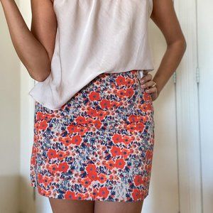 Floral mini skirt